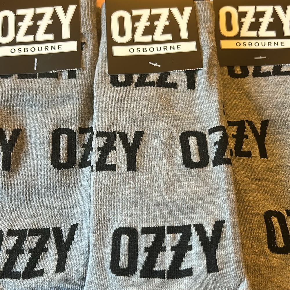 Ozzy Osbourne Crew Socks One Pair Unisex Size US 7-12 NWT Officially Licensed